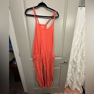 Free People Hot Shot Onesie in Candy Apple Size Large worn once